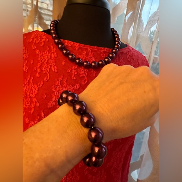 Honora cultures pearls in plum - Picture 4 of 13